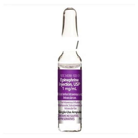 Epinephrine Injection Sd Ampule 11000 1ml Each Bpi Labs 5428