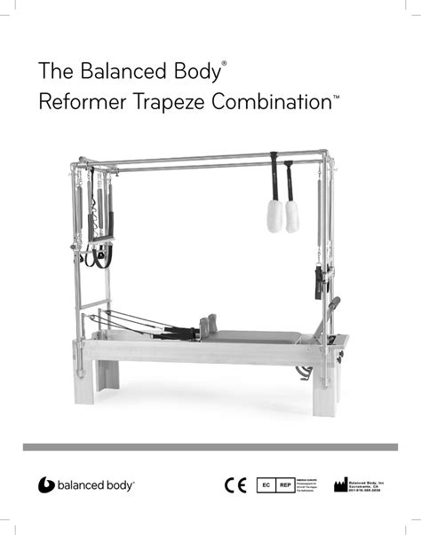 Balanced Body Reformer Trapeze Combination Manual Pdf Download Manualslib