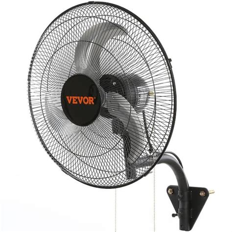 Vevor Wall Mount Fan 18 In 3 Speed High Velocity Max 4000 Cfm