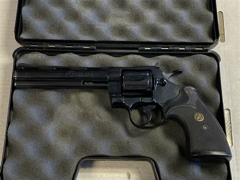 Colt Model Python Blued Finish 6 Inch Barrel 6 Shot Nice 357 Magnum