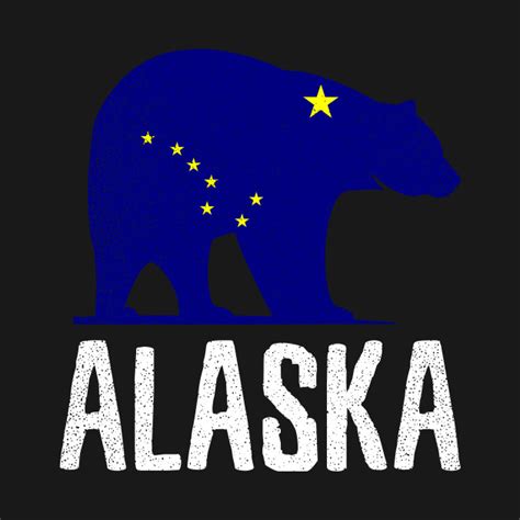 Alaska Bear Shirt Alaska Flag T Alaska Flag T T Shirt