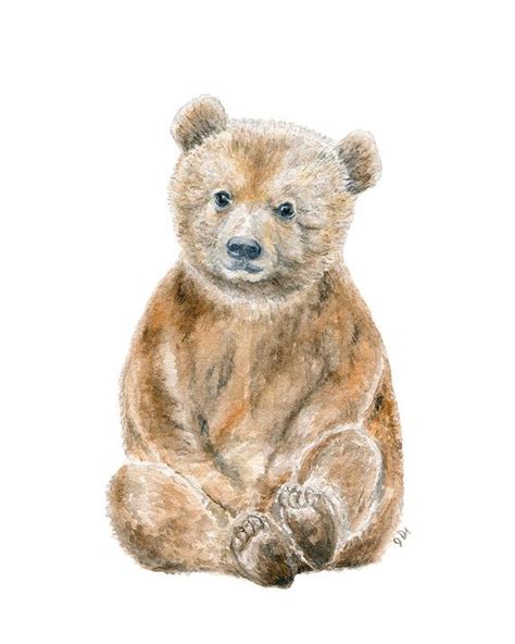 Bear Art Bear Painting Bear Print Bear Watercolor Painting Etsy