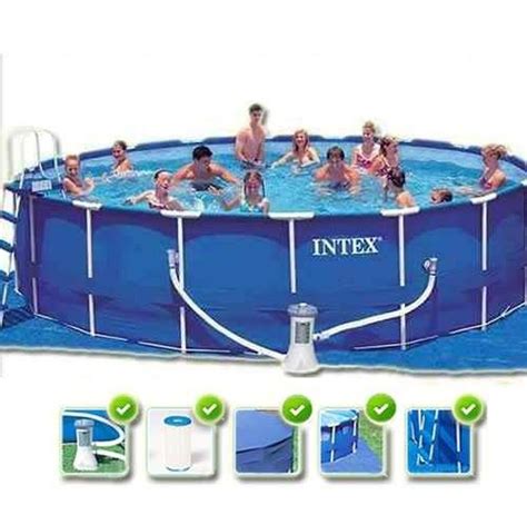 Intex 15´x 36 Metal Frame Swimming Pool — Joguines I Bicis Gaspar
