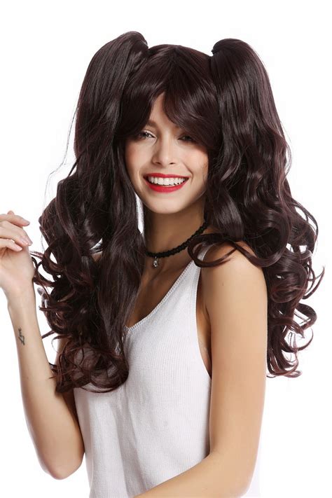Lady Quality Cosplay Wig Removable Pigtails Ponytails Long Gothic