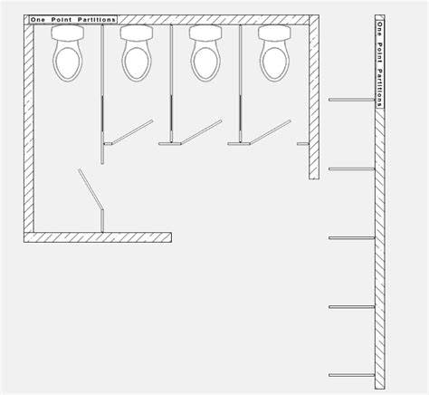 Traffic aisle and parking lot widths are reasonable. Typical Bathroom Partition Dimensions - One Point Partitions