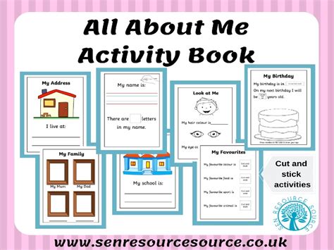 All About Me Activity Book Teaching Resources