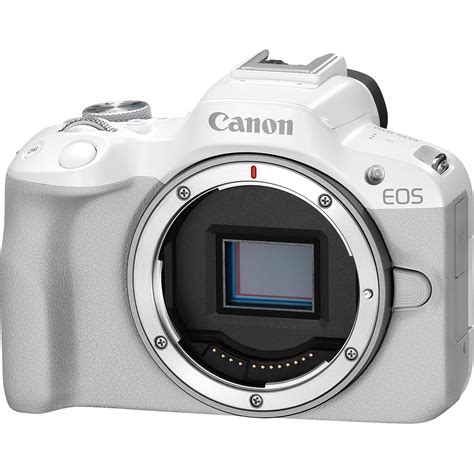 Canon Eos R50 Mirrorless Camera White 5812c002 Bandh Photo Video