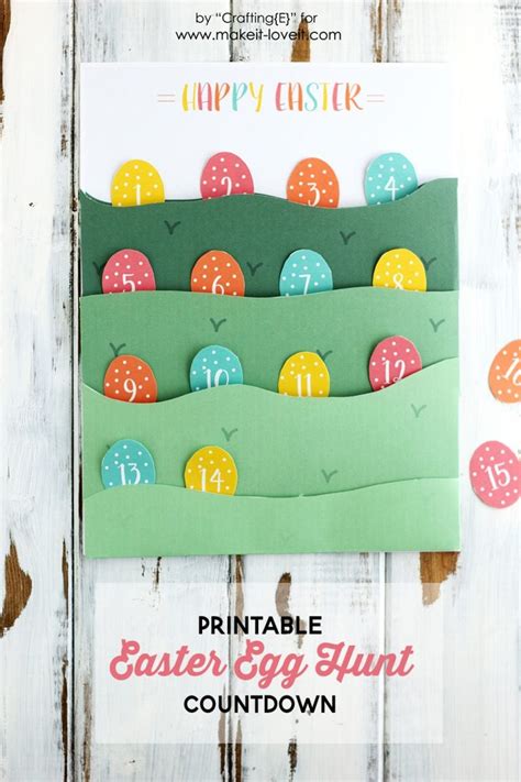 Free Printable Easter Egg Hunt Countdown Make It And Love It