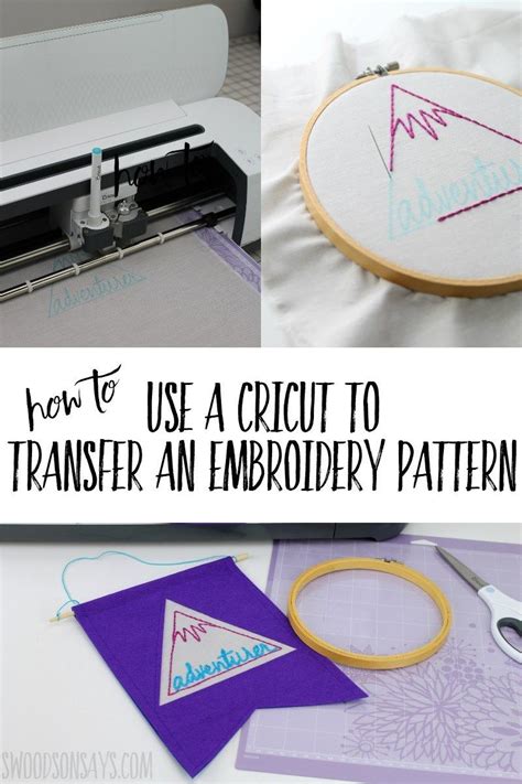 Instead Of Tracing Let Your Cricut Transfer A Hand Embroidery Pattern
