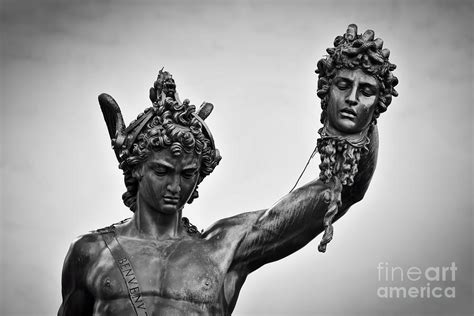Ancient Style Sculpture Of Perseus With The Head Of Medusa In Loggia