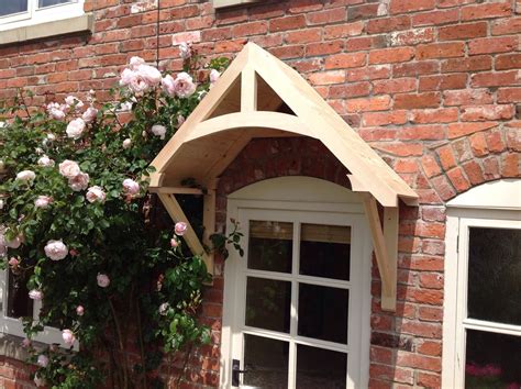 Timber Front Door Canopy Porch Crossmerehand Made Shropshire Awning