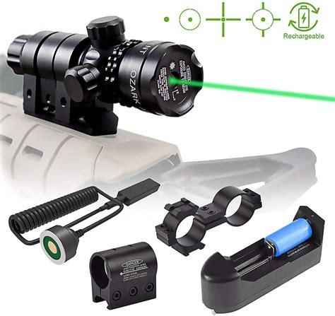 Shockproof 532nm Tactical Green Dot Laser Sight Rifle Gun Scope Rail