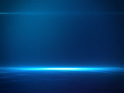 Beautiful Blue Particles With Lens Flare On Blue Gradient Color