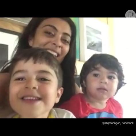 Julia Paes Postou Vídeo Fofo Ao Lados Dos Filhos Pedro De 4 Anos E