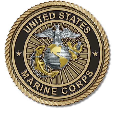 U.S. Marine Corps Bronze Medallion - Commemorative Medallions - Etched Brass and Full Color ...
