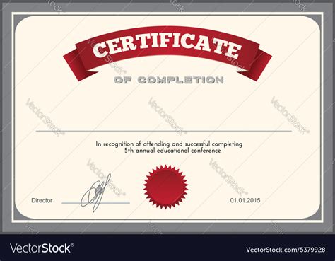 Download Certificate design template Royalty Free Vector Image