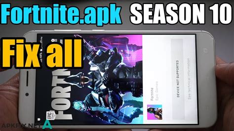 Apk with the device/gpu/ram check disabled, but does not spoof the note 9 to the game. Fortnite.apk NEW SEASON 10 Install Any Devices Fix All ...