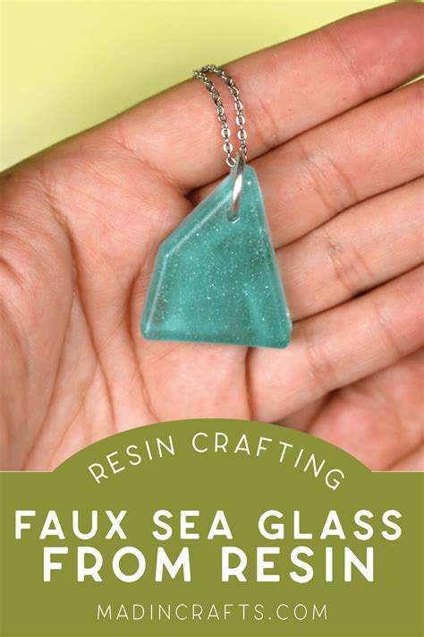 Faux Sea Glass Jewelry Made From Resin Jewelry Mad In Crafts