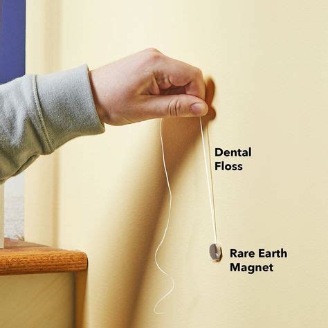 I'd mark it with a piece of tape or something. Simple Hack to Locate Studs in Plaster Walls | Plaster ...