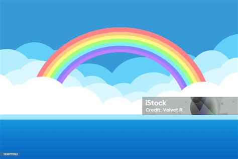 Sea Background Stock Illustration Download Image Now Rainbow Sea