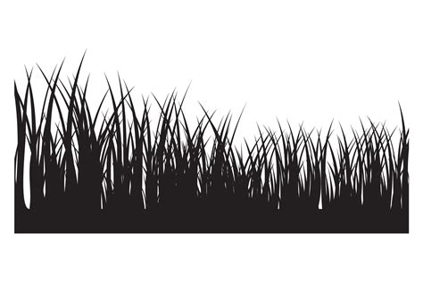 Vector Grass Silhouette Background Illustration Par Rasoldesignstudio