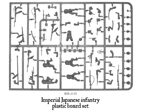 Imperial Japanese Infantry Sprue 28mm Wwii Warlord Games Frontline Games