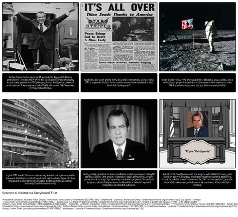 Škandál V Šarlátovom Liste Richard Nixon Storyboard