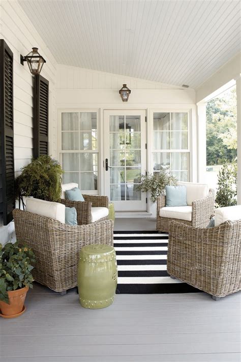 What kind of room is the person describing? Inspiration: How to Decorate a Porch - The Inspired Room