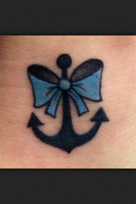 Anchor Bow Tattoo Ink Pinterest