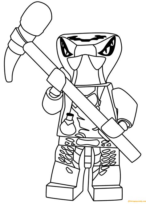 Lego Ninjago Spitta Snake Coloring Page - Free Coloring Pages Online