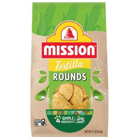 mission® sea salt yellow corn rounds tortilla chips 11 oz kroger