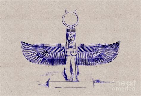Isis Goddess Of Egypt Digital Art By Esoterica Art Agency
