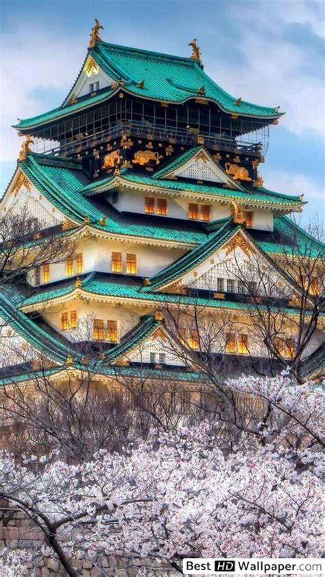 Osaka Castle 640x1136 Wallpaper