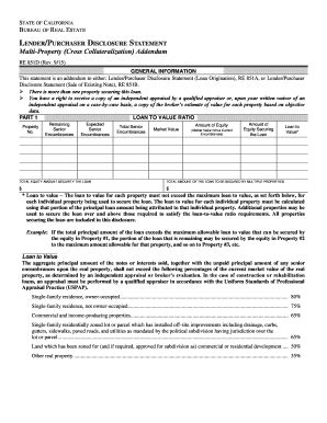 Fillable Online Dre Ca Multi Property Cross Collateralization