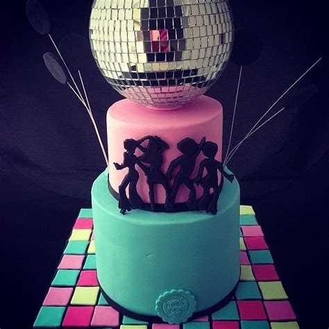 Disco Birthday Cake Decorated Cake By Priscillas Cakes Cakesdecor