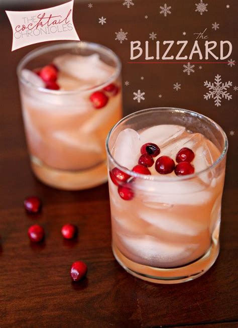 Bourbon is one of our favorites spirits, and these cocktails put this whiskey in the spotlight. The Blizzard | Recipe | Winter cocktails, Holiday drinks ...
