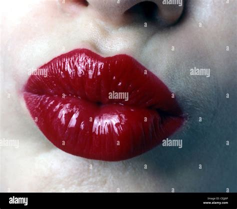 Red Lips Pout Hi Res Stock Photography And Images Alamy