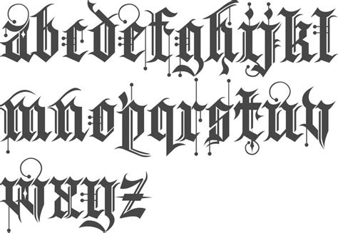 Gangster calligraphy tattoo fonts hipfonts. MyFonts: Old English | Calligraphy tattoo fonts, Lettering ...