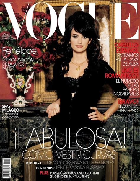 Penélope Cruz by Juan Gatti Vogue España February Magazine Vogue Fashion Magazine Cover