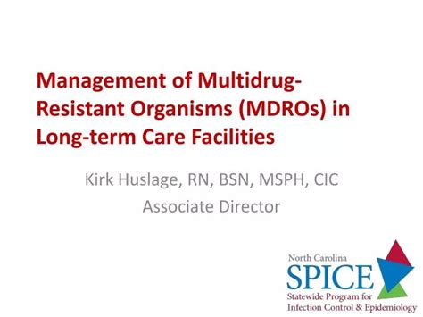 Ppt Management Of Multidrug Resistant Organisms Mdros In Long Term