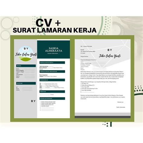 Jual Jasa Pembuatan Cv Pdf Jam Resume Surat Lamaran Curriculum