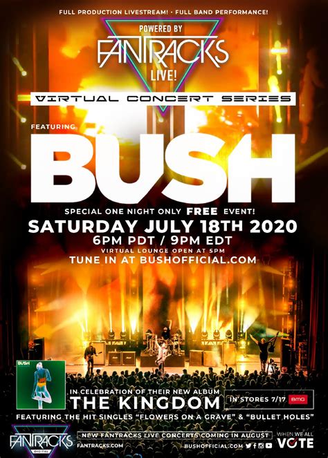 Bush To Perform Full Production Virtual Arena Show To Celebrate The