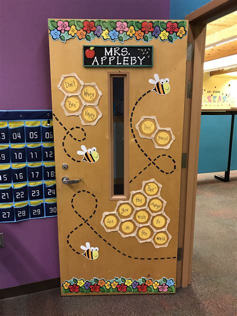 Bee Classroom Door Decor Bee Themed Classroom Bee Classroom Decor