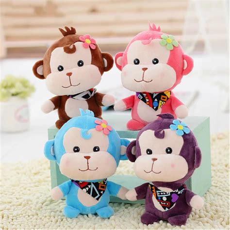 Baby Lovely Monkey Plush Toys Stuffed Animal Dolls Cute 12cm Monkey Kid