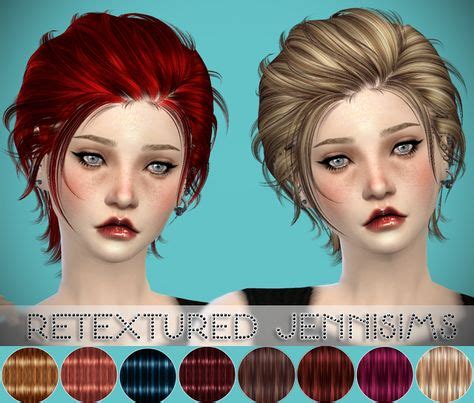 Downloads Sims Newsea Gantz Hair Retextured Male Female Jennisims Vrogue
