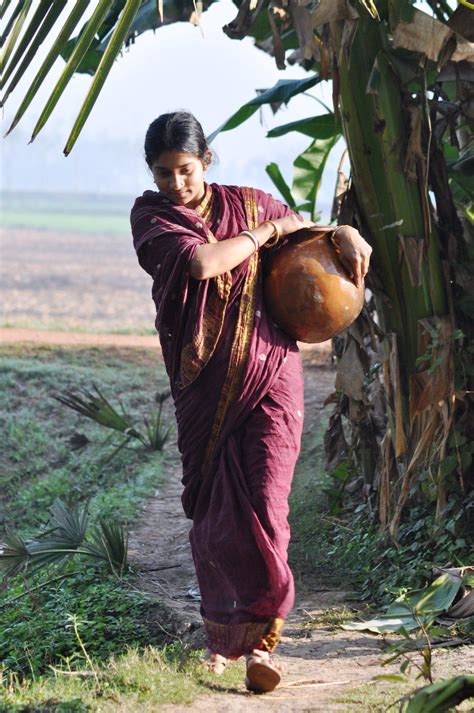 Indian Women In Village Photography Art Village Female Art