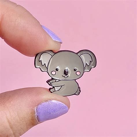 Cute Cartoon Koala Bear Metal Enamel Pins And Brooches For Women Men