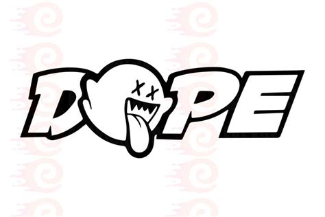 Dope Decal Car Sticker Svg Cut File Dope Svg Dope Dxf Dope Etsy In