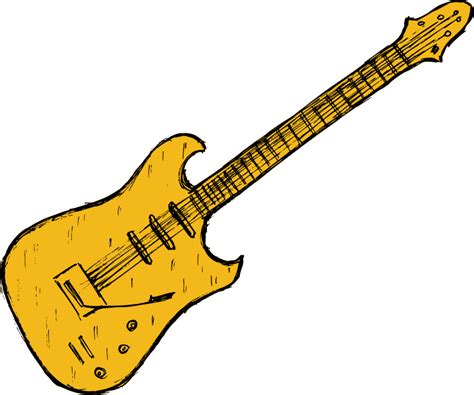Electric Guitar Drawing Vector Eps Svg Png Transparent Onlygfx Com