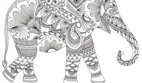 Download Awesome Intricate Elephant Mandala Coloring Pages Adult Printable for - Free Coloring Book